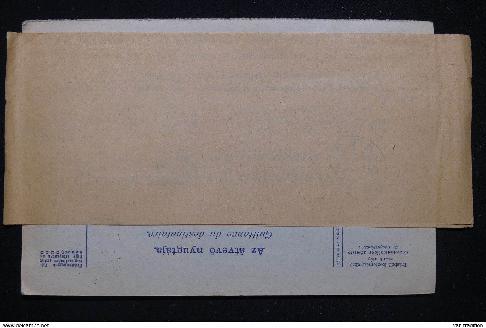 HONGRIE - Bulletin De Colis Postal De Versecz Pour La Suisse En 1914 - L 96974 - Pacchi Postali