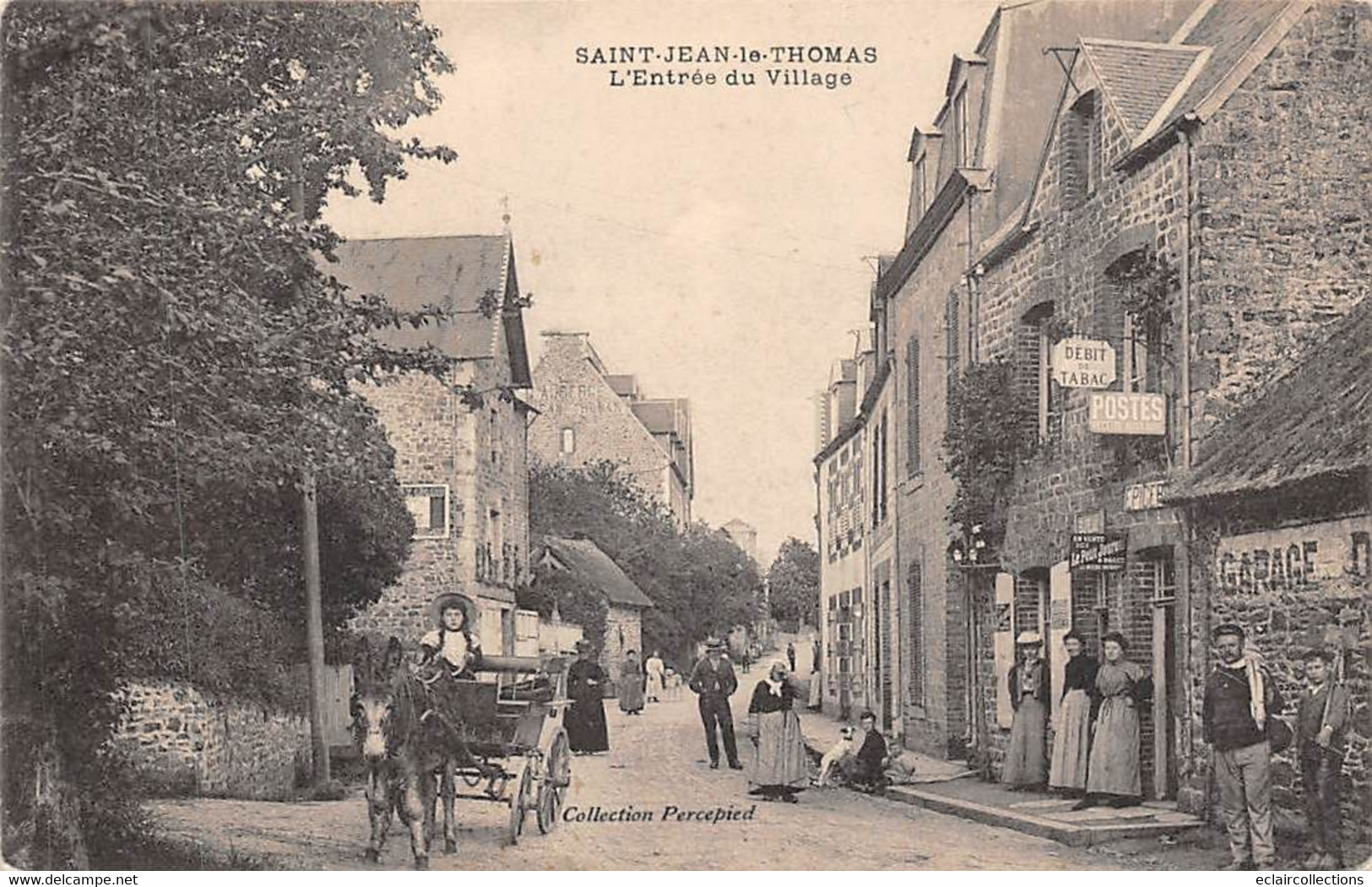 Saint Jean Le Thomas     50      Entrée Du Village . Commerces         ( Voir Scan) - Sonstige & Ohne Zuordnung