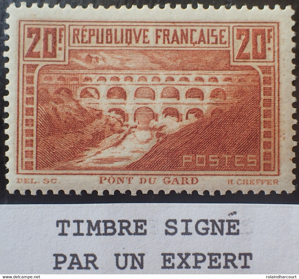 R1491/422 - 1929/1931 - PONT DU GARD - N°262b NEUF** ➤➤➤ Signé BRUN Expert - Neufs