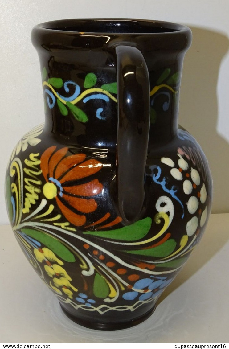 ANCIEN VASE CERAMIQUE GOUDA VINTAGE BELLES COULEURS COLLECTION DECO