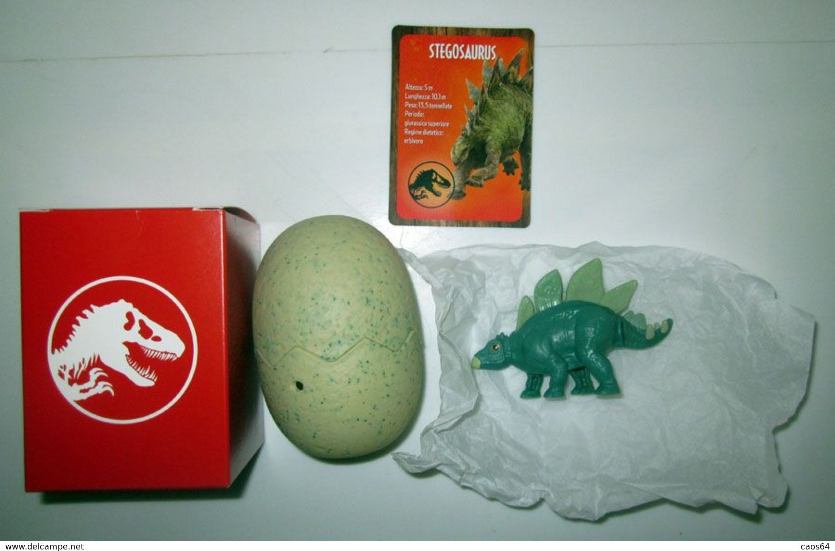 MCDONALD'S HAPPY MEAL NETFLIX JURASSIC PARK WORLD STEGOSAURUS STEGOSAURO - McDonald's