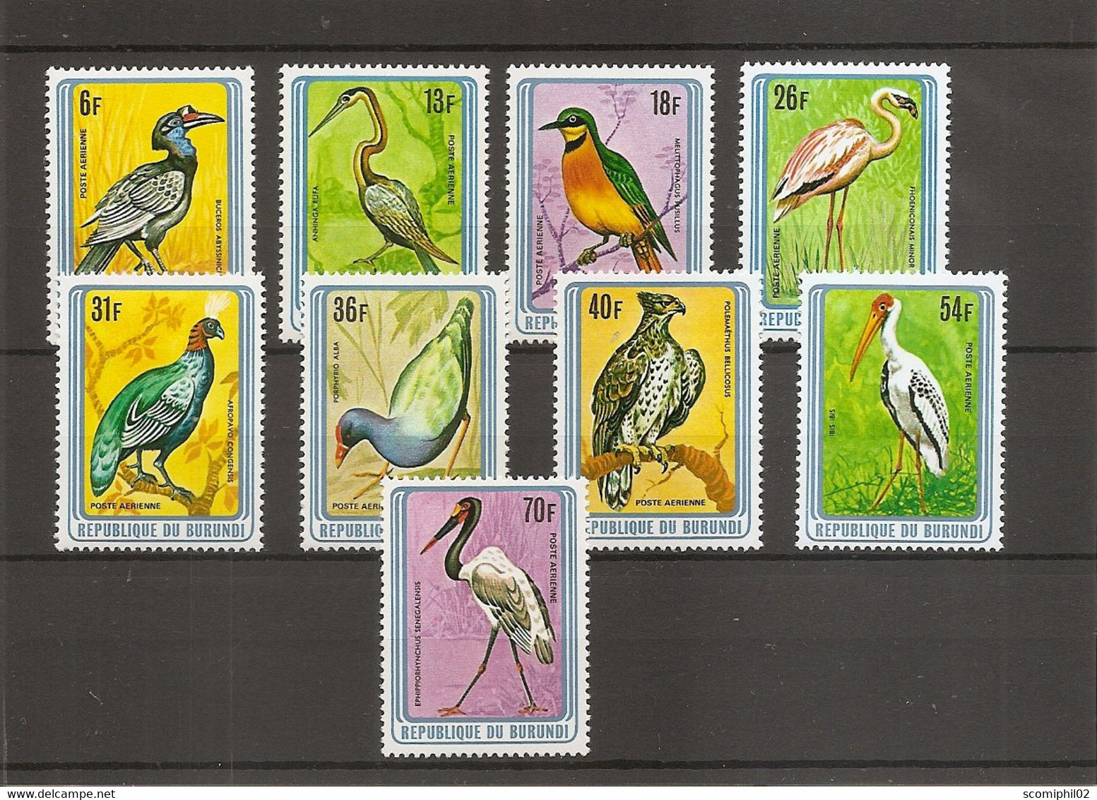 Burundi - Oiseaux ( PA 487/495 XXX -MNH) - Nuovi