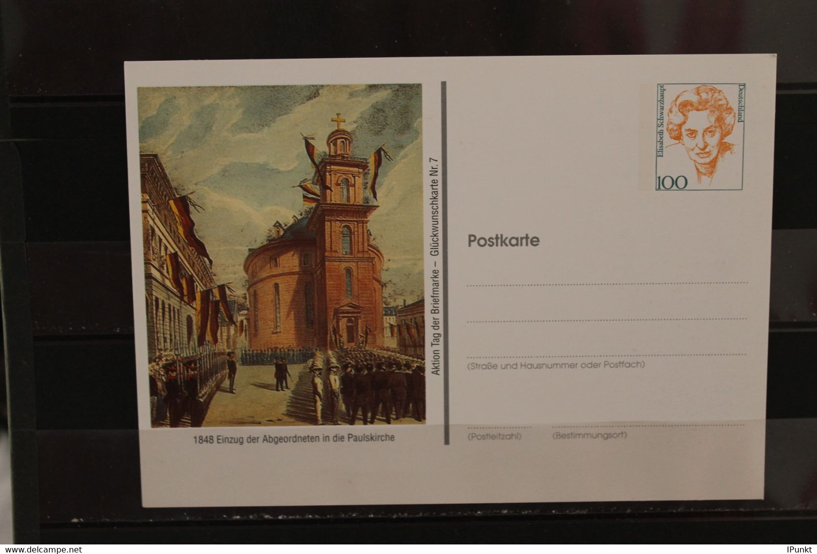 Deutschland, Ganzsache: Tag Der Briefmarke, Glückwunschkarte Nr. 7; Wertstempel 100 Pf. Frauen, 1999 - Cartoline Private - Nuovi