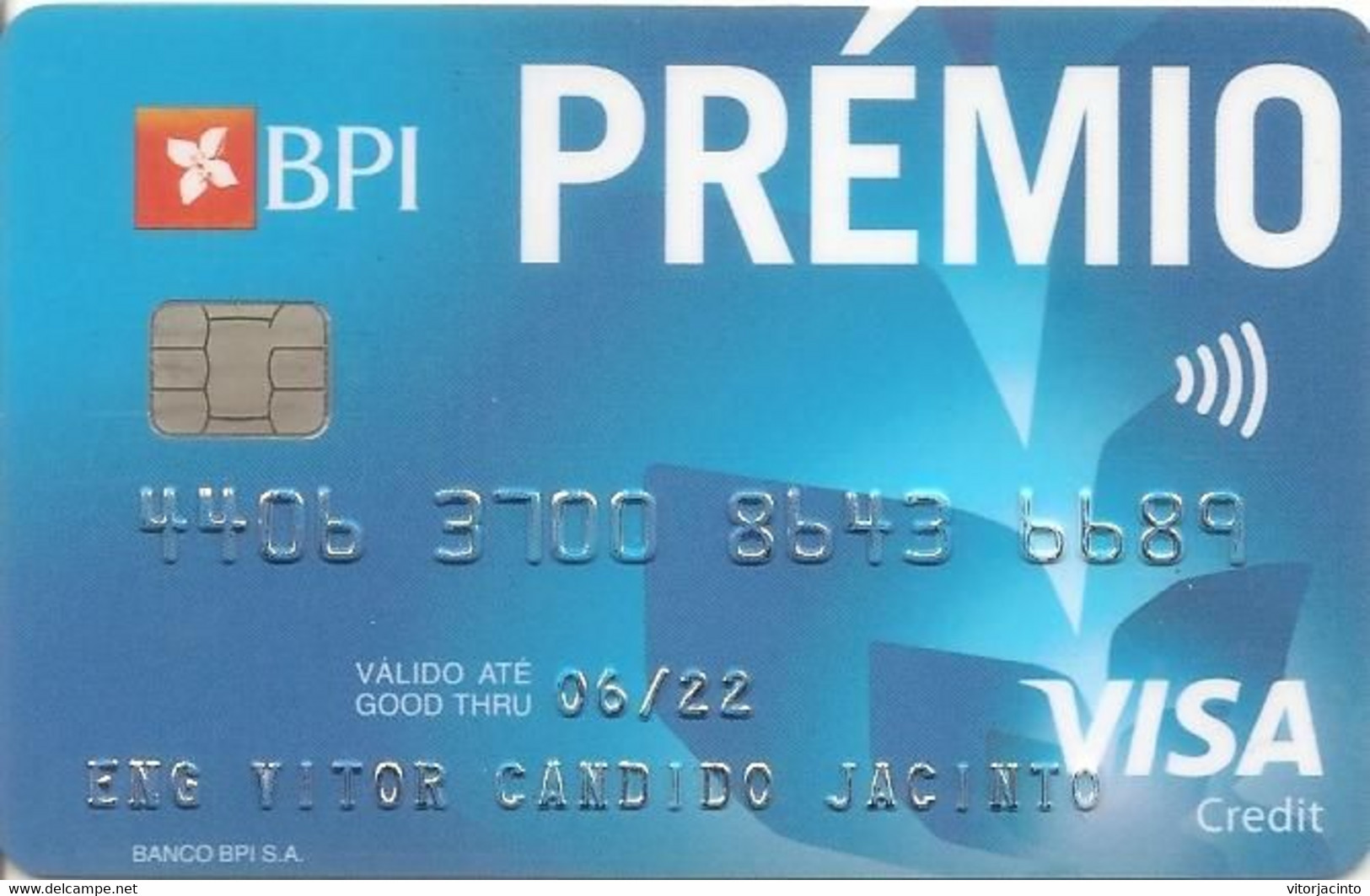 PORTUGAL - PRÉMIO - BPI - VISA - Credit Cards (Exp. Date Min. 10 Years)