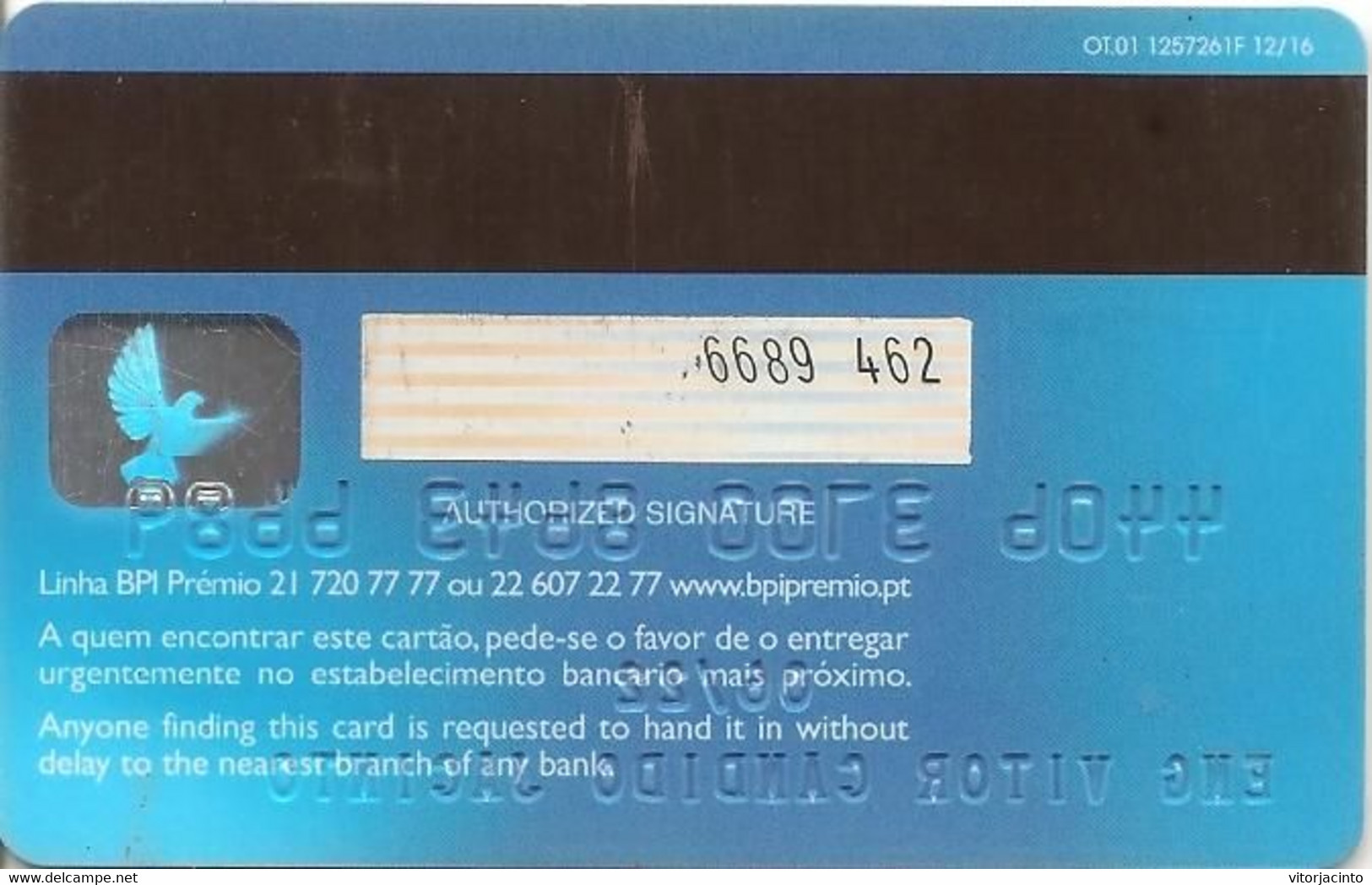 PORTUGAL - PRÉMIO - BPI - VISA - Credit Cards (Exp. Date Min. 10 Years)