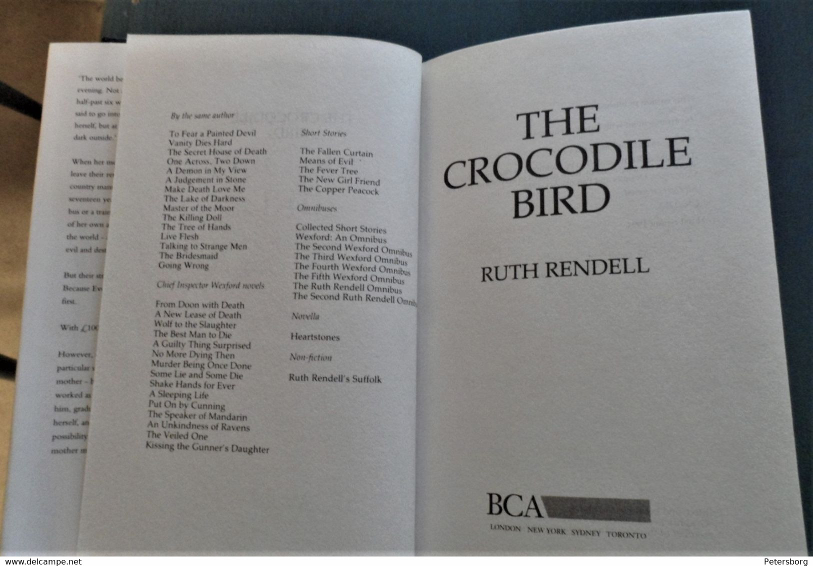 The Crocodile Bird, By Ruth Rendell - Azione/ Avventura