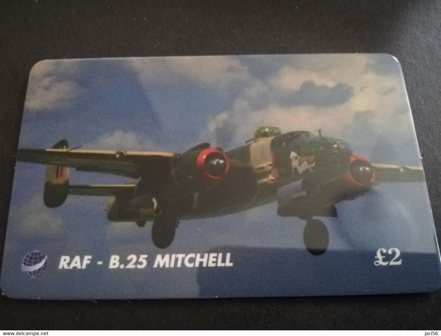 GREAT BRITAIN   2 POUND  AIR PLANES    RAF-B25 MITCHEL  PREPAID CARD      **5443** - Collections