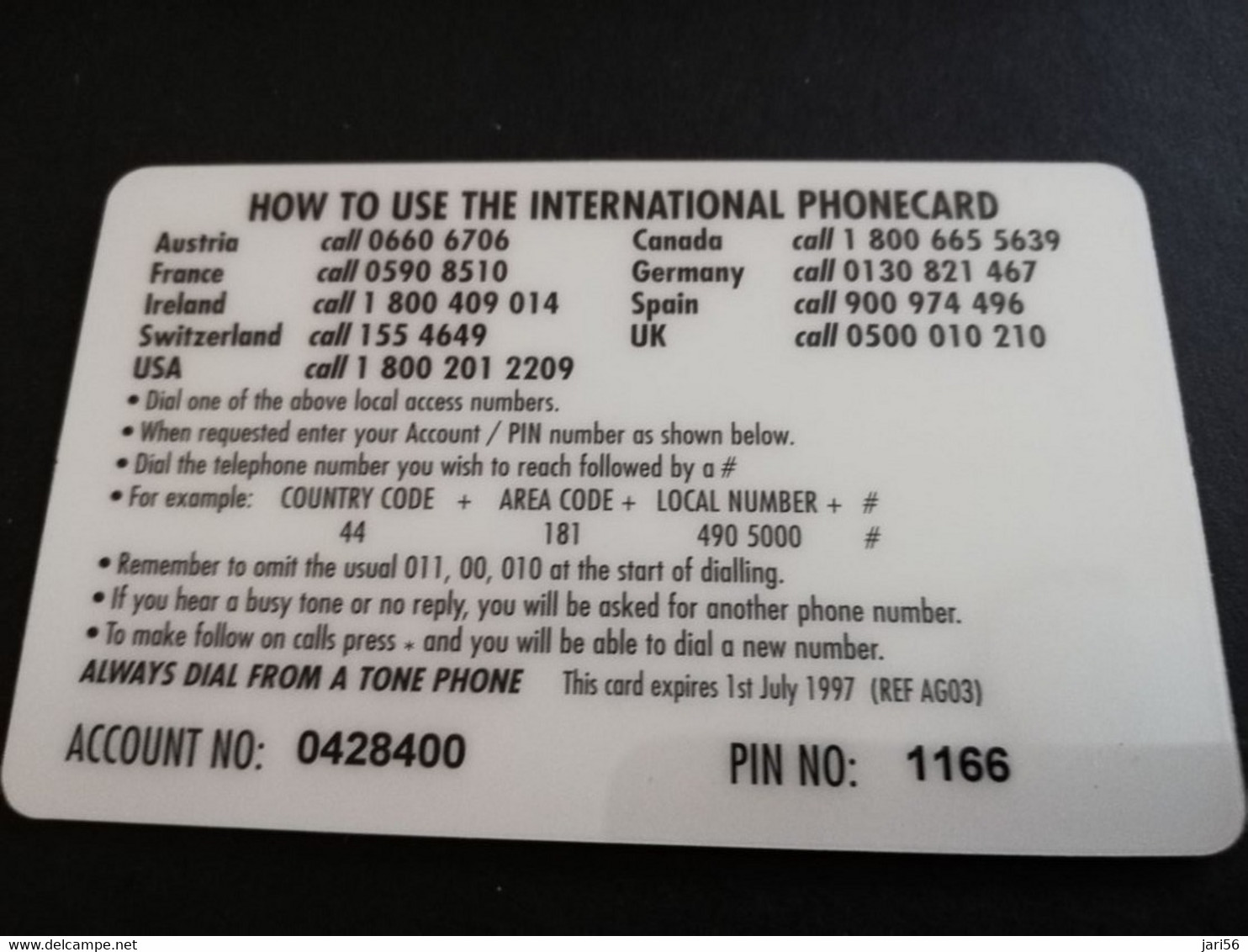 GREAT BRITAIN   2 POUND  AIR PLANES    USAF-BOEING B.17  PREPAID CARD      **5444** - Collezioni