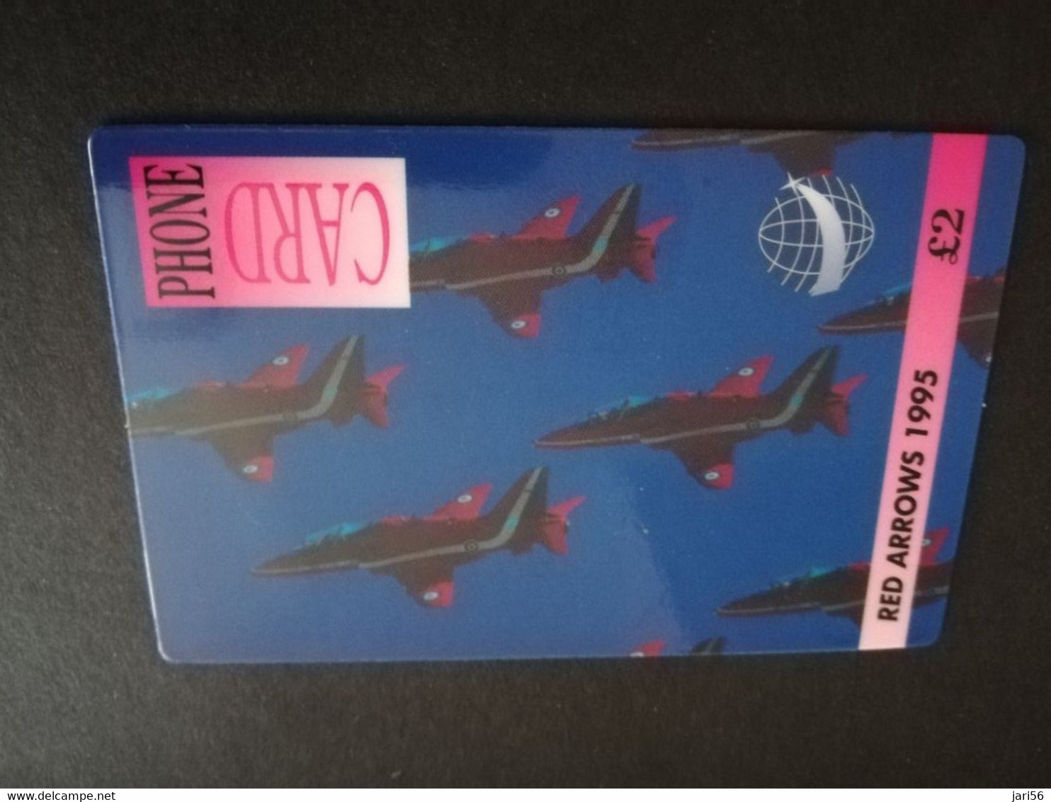 GREAT BRITAIN   2 POUND  AIR PLANES    RED ARROWS 1995    PREPAID CARD      **5452** - [10] Colecciones