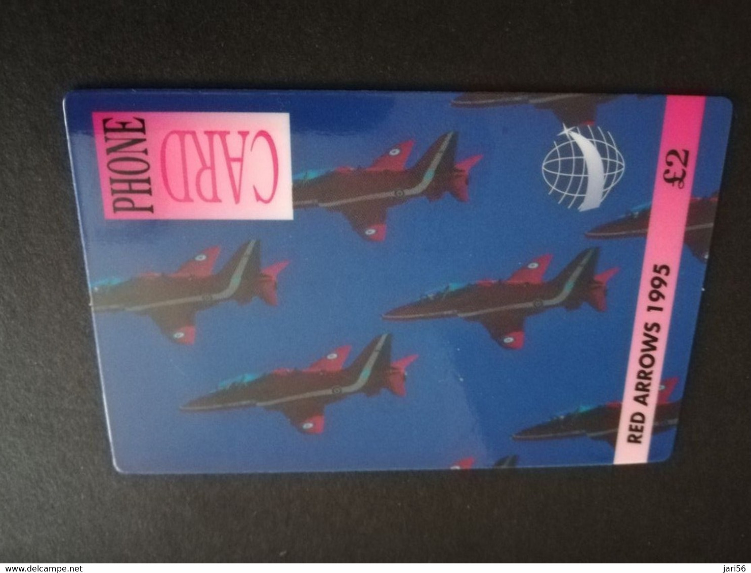 GREAT BRITAIN   2 POUND  AIR PLANES    RED ARROWS 1995    PREPAID CARD      **5452** - Collections