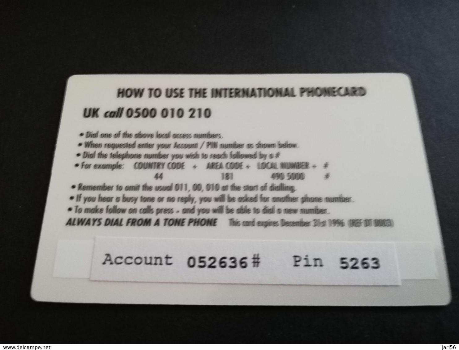 GREAT BRITAIN   3 POUND  AIR PLANES   USAF- F14 TOMCAT    PREPAID CARD      **5458** - Collections