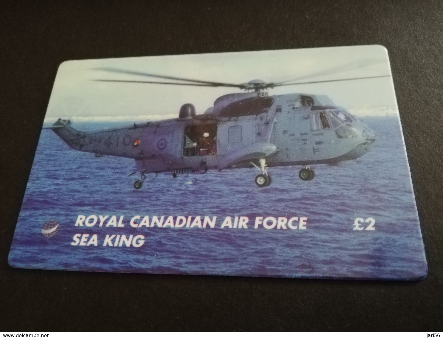 GREAT BRITAIN   2 POUND  AIR PLANES   ROYAL CANADIAN AIR FORCE SEA KING     PREPAID CARD      **5460** - Collections
