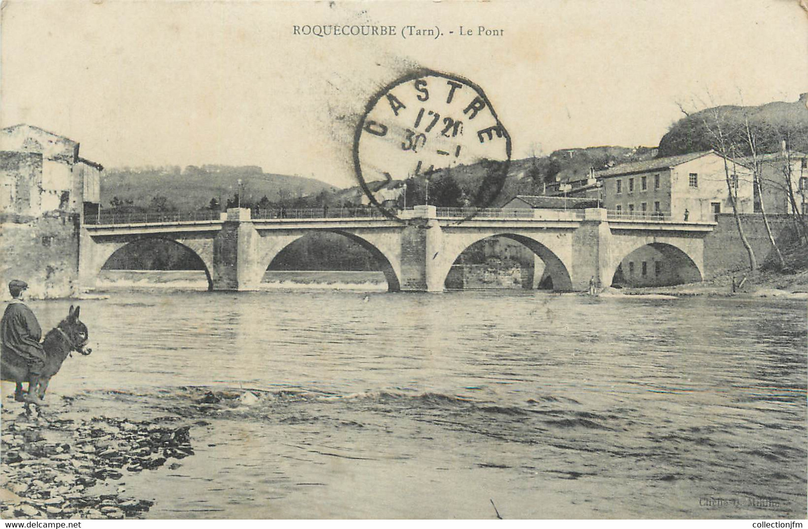 CPA FRANCE 81 " Roquecourbe, Le Pont" - Roquecourbe