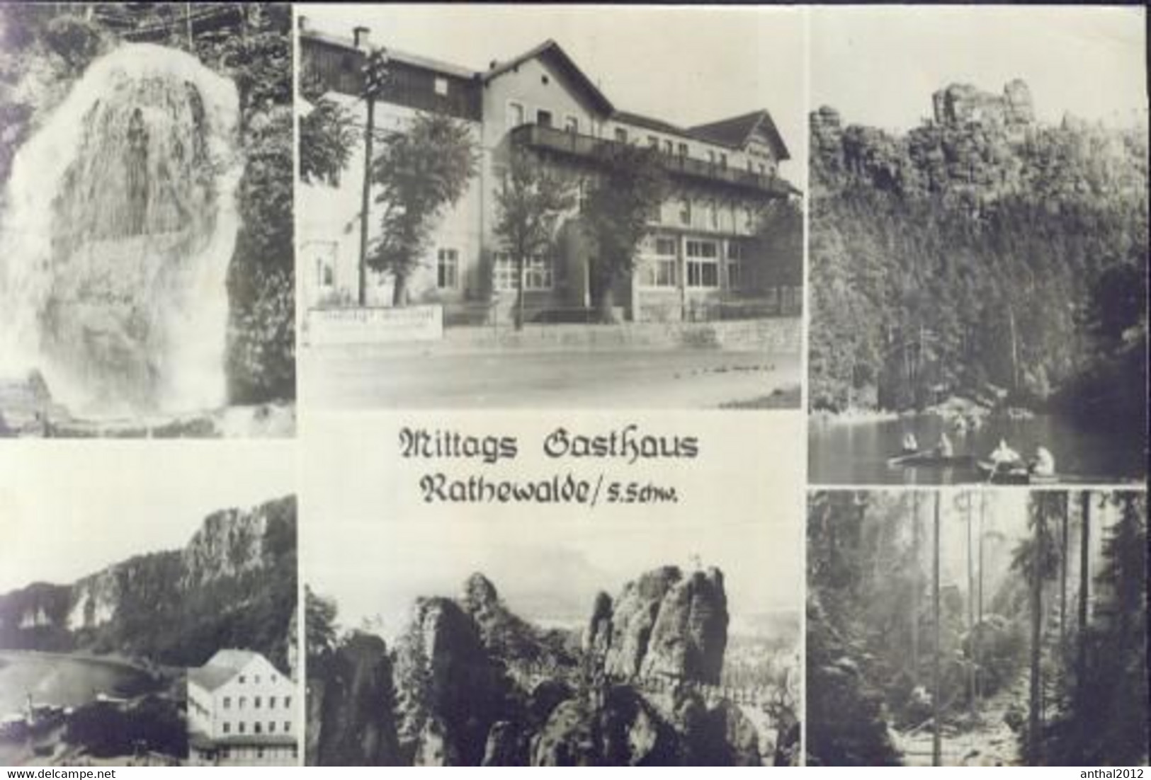 Rarität MB Mittags-Gasthaus Rathewalde Sächs. Schweiz Sw 6.7.1965 - Hohnstein (Saechs. Schweiz)