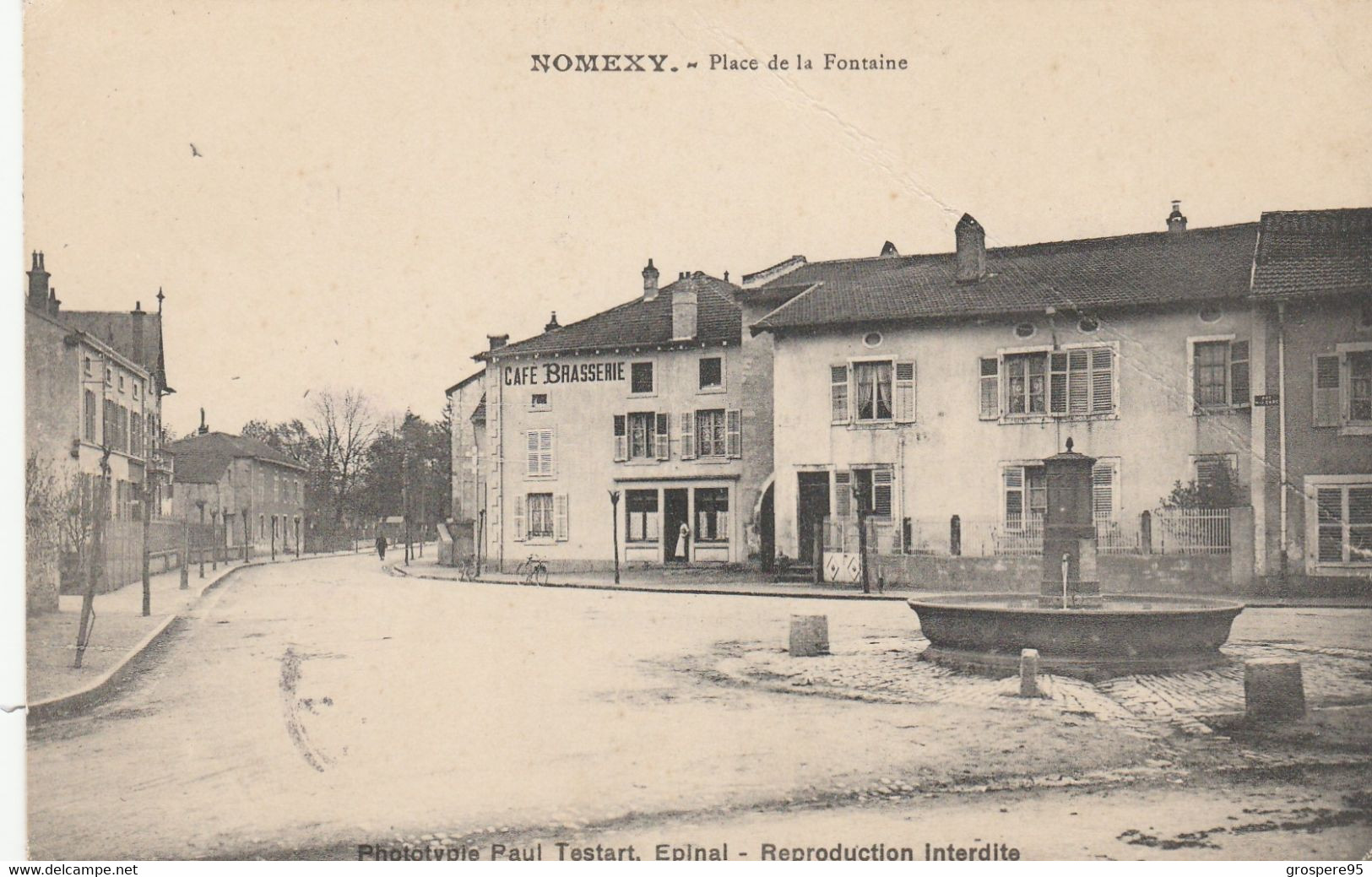 NOMEXY PLACE DE LA FONTAINE 1914 - Nomexy