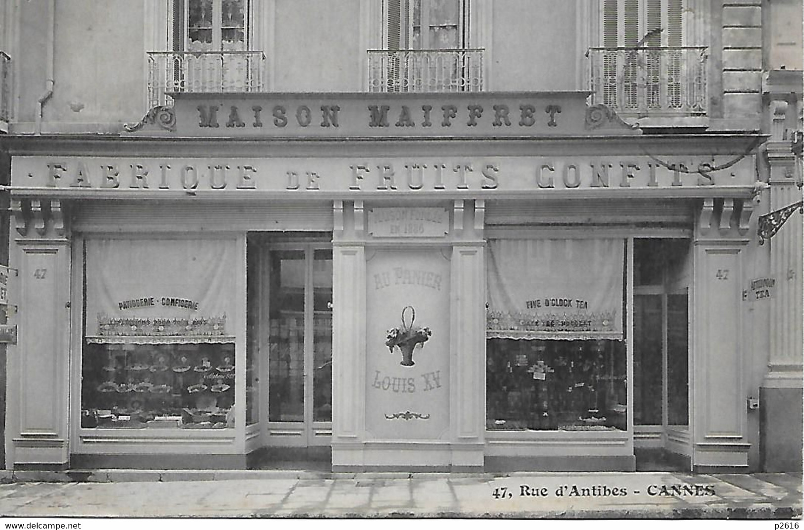 ANTIBES -  1908 - MAISON MAIFFRET - FABRIQUE DE FRUITS CONFITS -  47 RUE D ANTIBES - Antibes