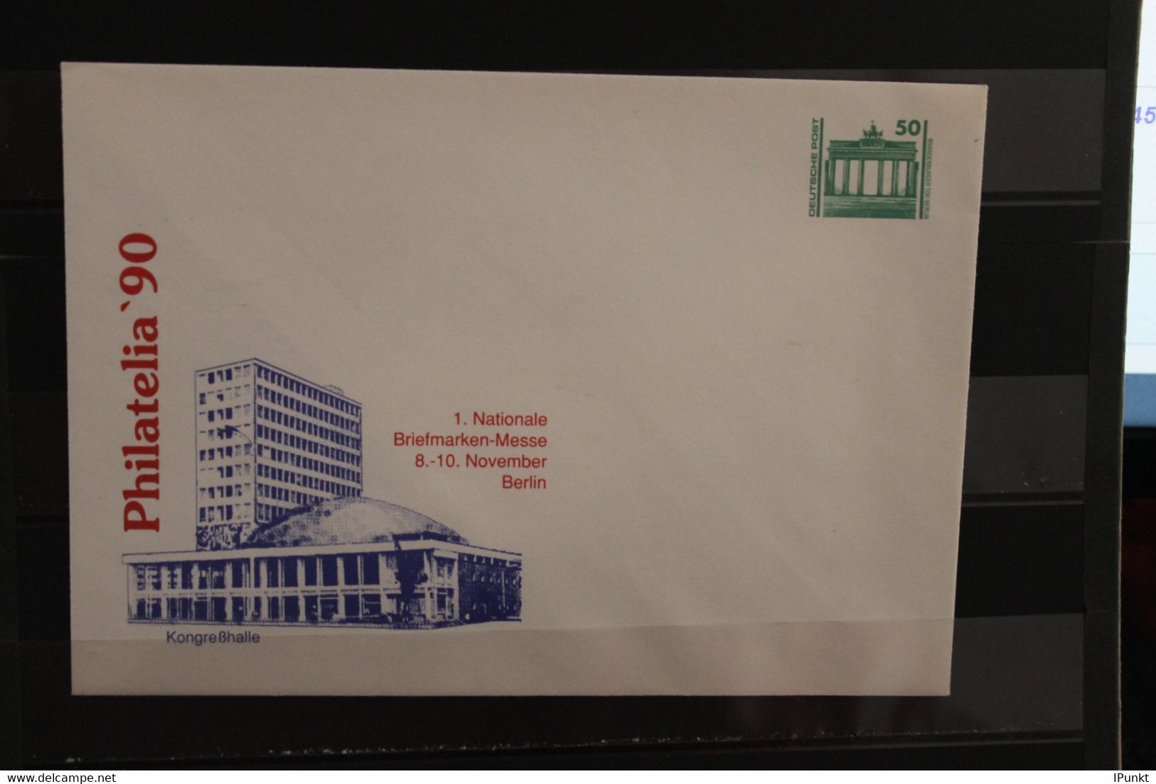 DDR 1990, Ganzsache: Philatelia '90; Wertstempel  50 Pf. Bauwerke Und Denkmäler, Brandenburger Tor - Private Covers - Mint