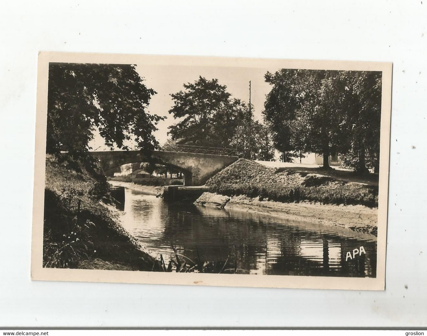 GRISOLLES (TARN ET GARONNE) 10 CARTE PHOTO LE PONT DU CANAL - Grisolles