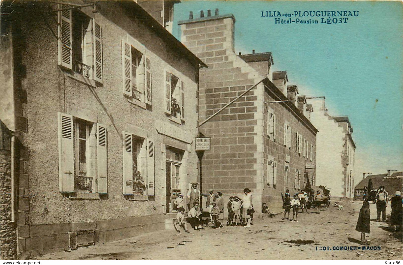 Lilia En Plouguerneau * Rue Et Hôtel Pension LEOST Léost * Villageois - Plouguerneau