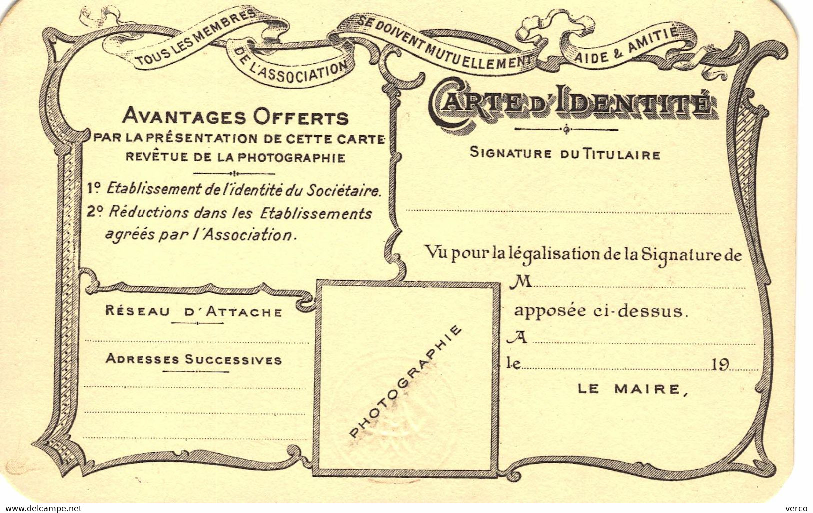 Carte POSTALE  Ancienne  De   PARIS - SNCF / Carte D'Employé Mr Roger GUILLAUME - District 10