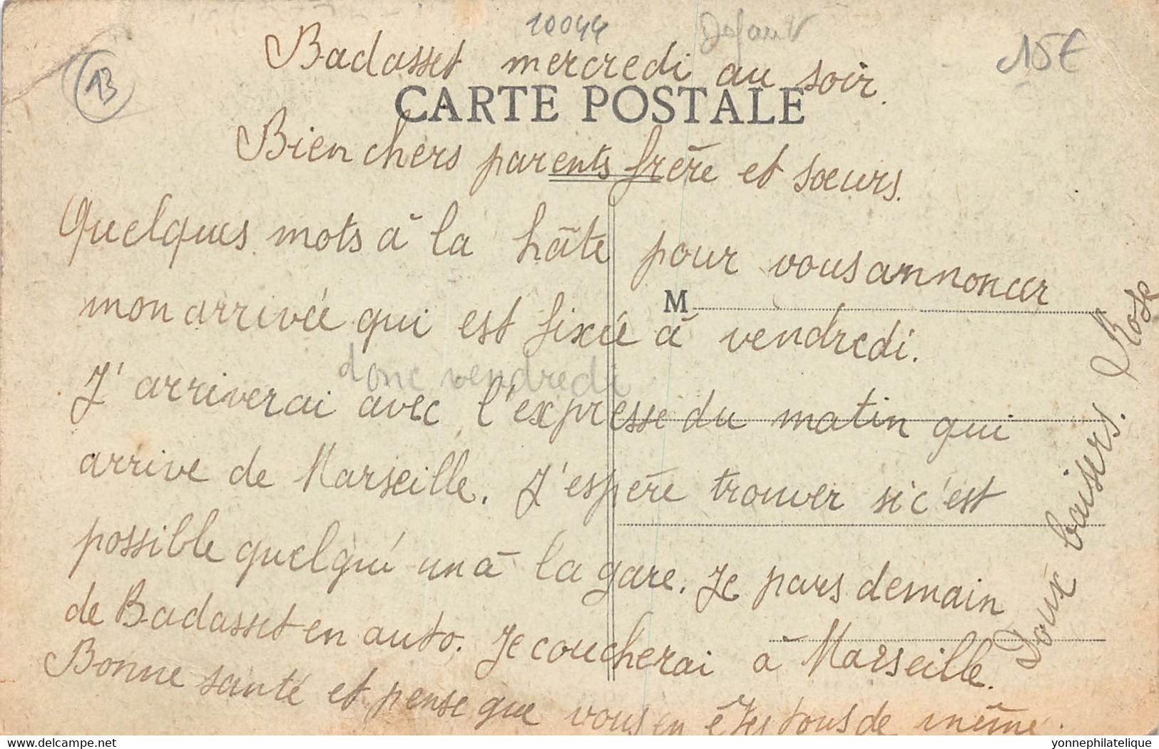 13- BOUCHES DU RHONE - PELISSANNE  -  Recette Buraliste  - (10044 ) Voir Scans Recto Verso - Pelissanne