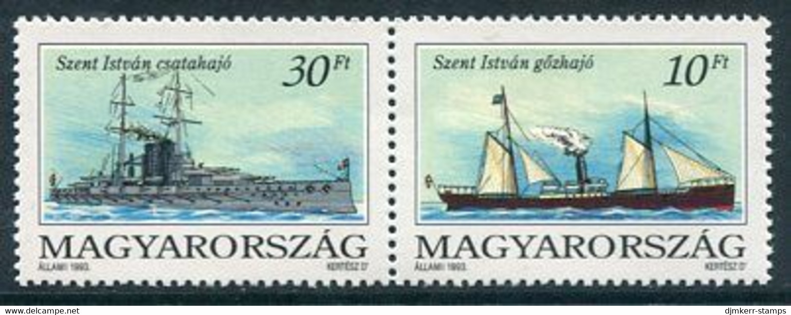 HUNGARY 1993 Ships  MNH / **.  Michel 4264-65 - Nuovi