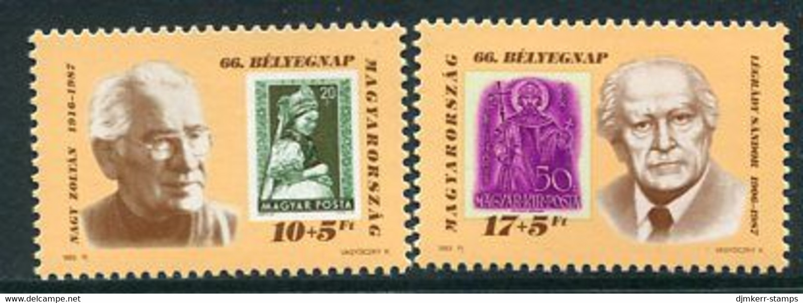 HUNGARY 1993 Stamp Day MNH / **.  Michel 4260-61 - Neufs
