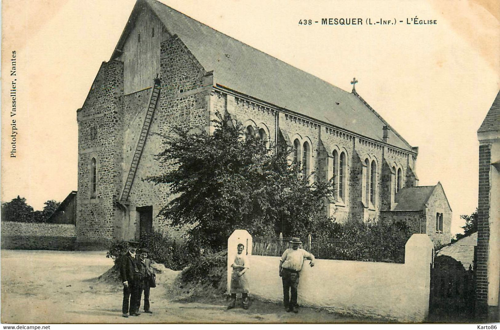 Mesquer * Quimiac * La Place De L'église * Villageois - Mesquer Quimiac