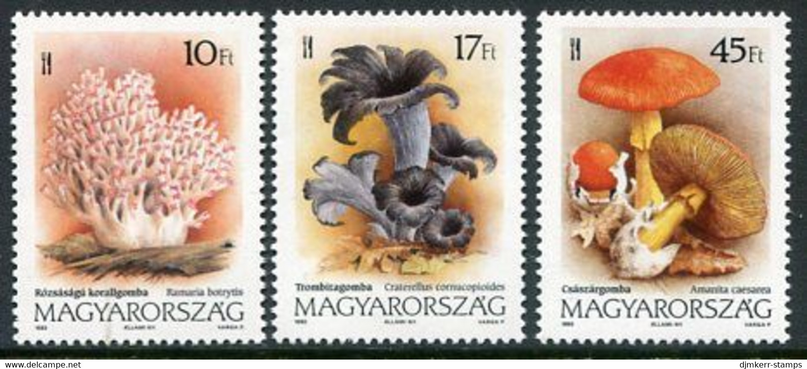 HUNGARY 1993 Fungi MNH / **.  Michel 4247-49 - Unused Stamps