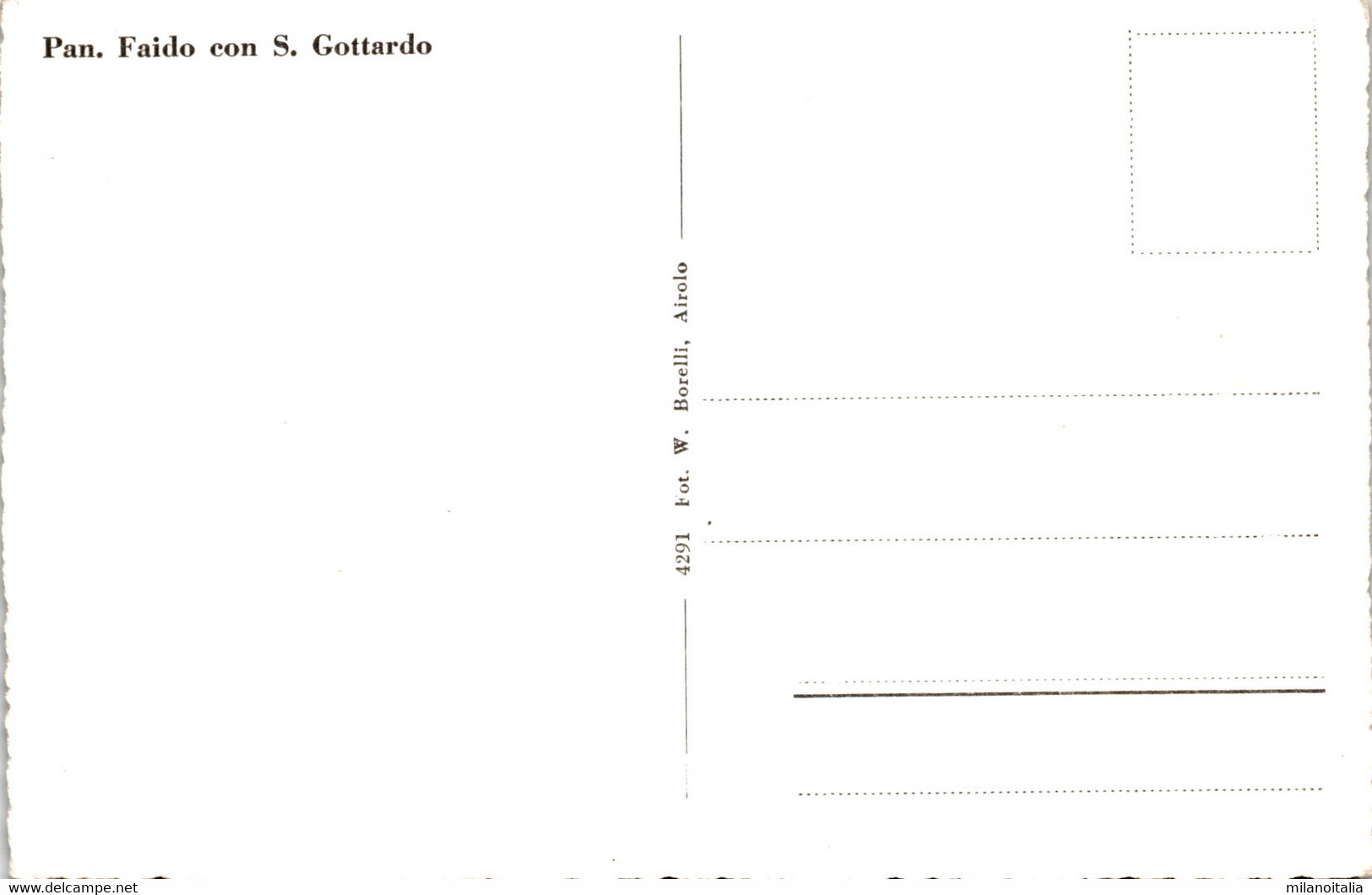 Panorama Faido Con S. Gottardo (4291) - Faido