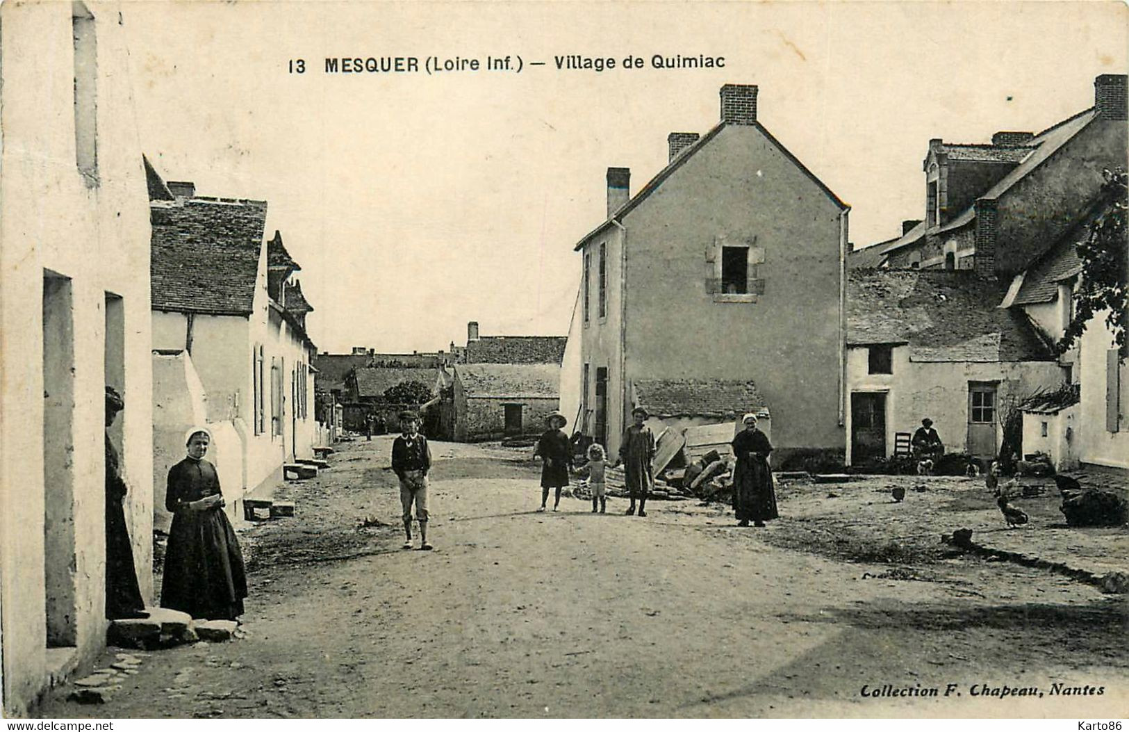 Mesquer * Le Village De Quimiac * Une Rue * Villageois - Mesquer Quimiac