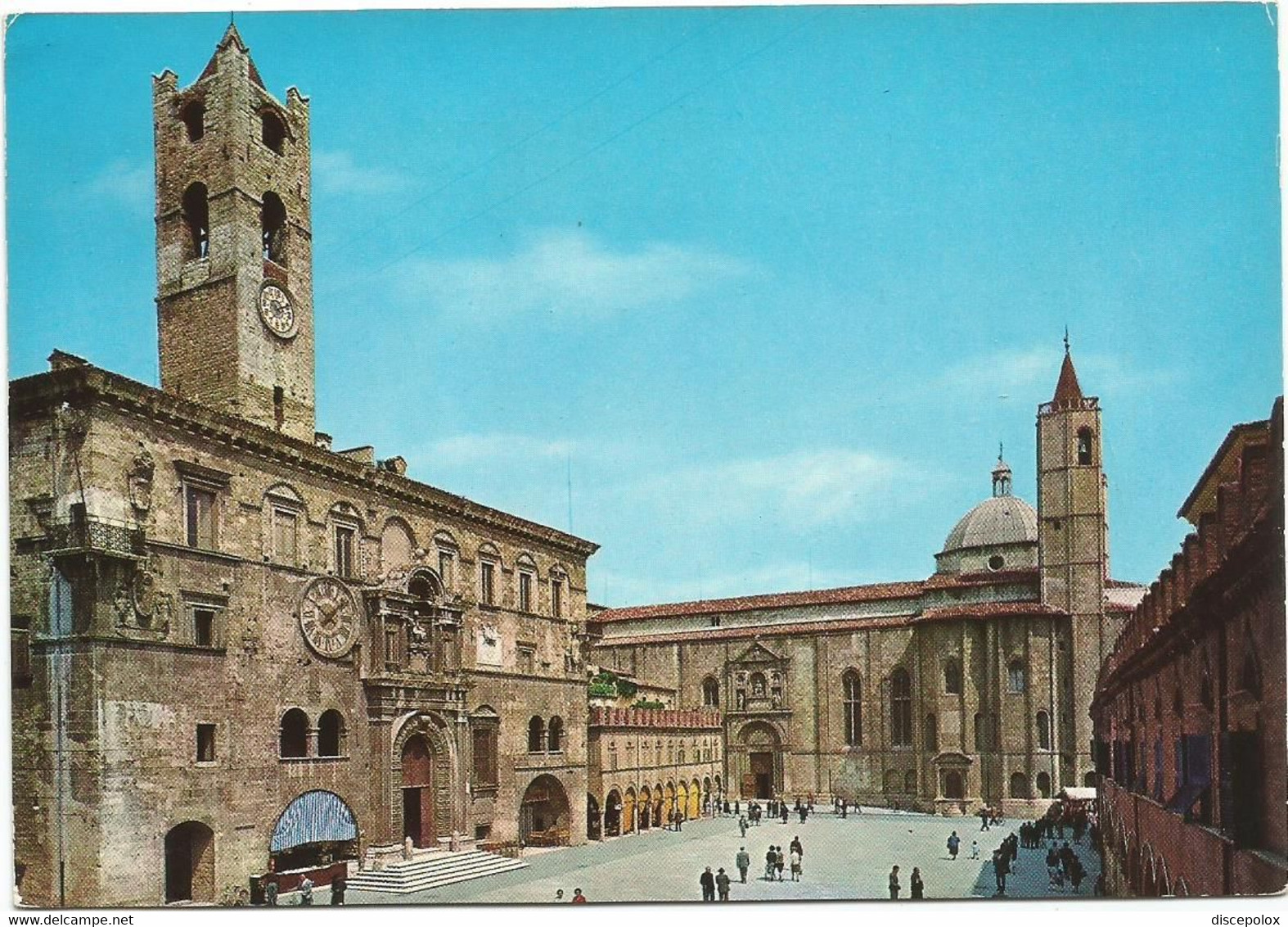 A5877 Ascoli Piceno - Piazza Del Popolo - Animata / Viaggiata 1977 - Ascoli Piceno
