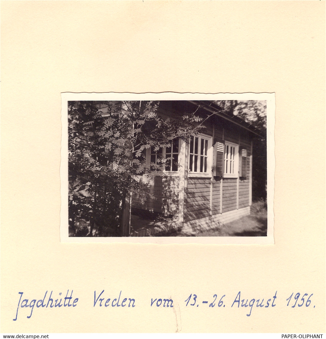 4426 VREDEN,Jagdhütte 1956, Aufgeklebtes Photo, 10,2 X 7,4 Cm - Vreden