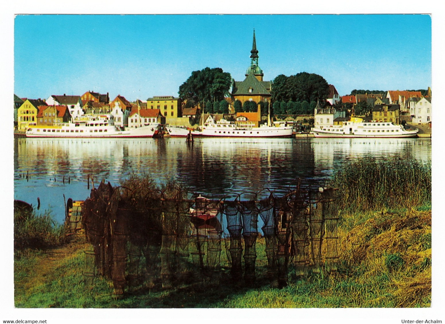 Kappeln An Der Schlei - Blick Zum Hafen Und St. Nikolai-Kirche - 1978 - Kappeln / Schlei
