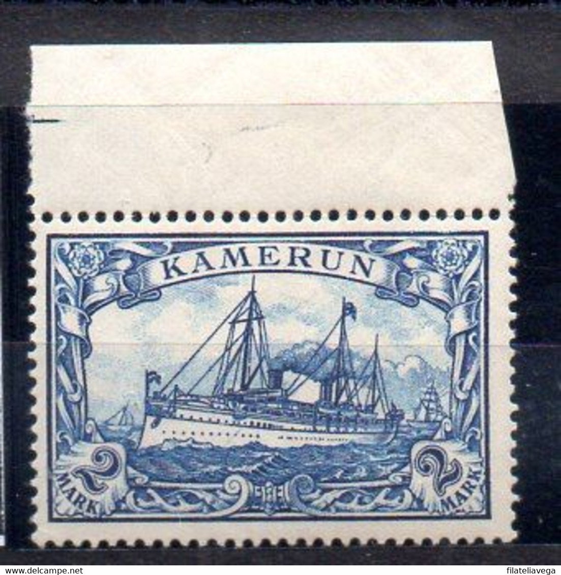 Alemania Camerún Sello Nº Michel 17 ** BARCOS (SHIPS) - Camerun