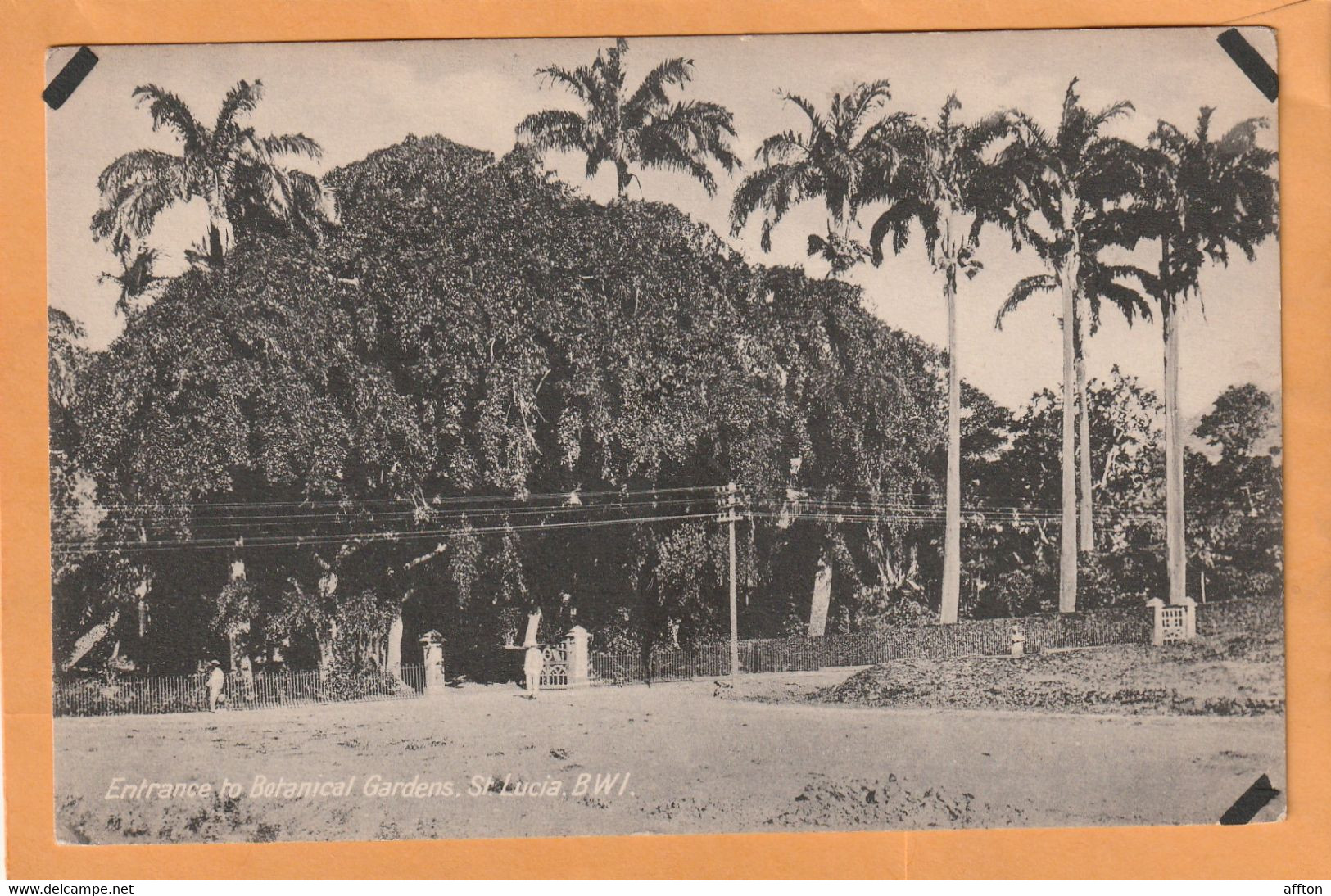 Saint Lucia BWI Old Postcard - Santa Lucía