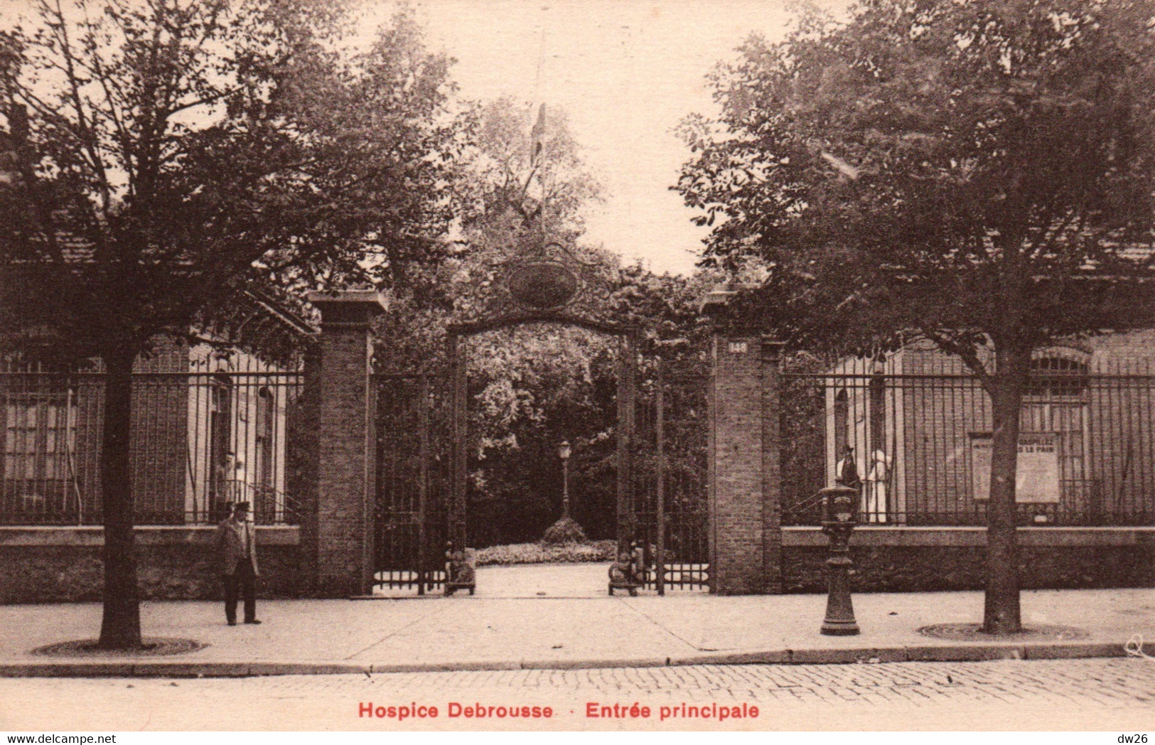 Hospice Debrousse Paris - Entrée Principale - Carte A. Berger Frères - Santé