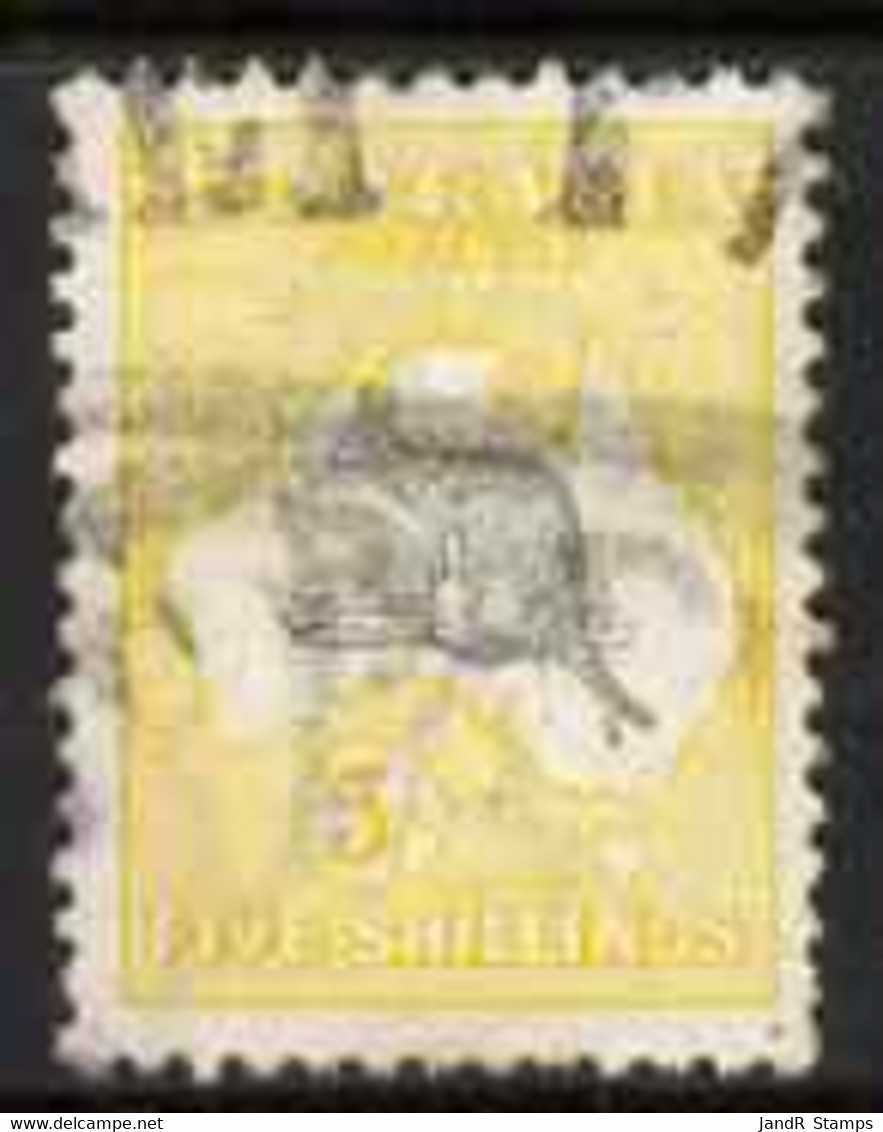 Australia 1915-28 Roo 5s Grey & Yellow Parcel Used, SG42 - Mint Stamps