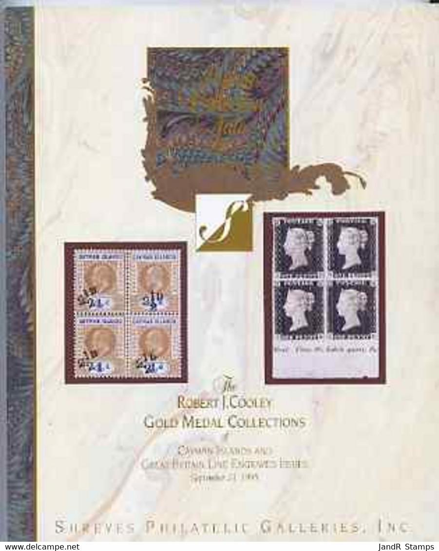 Auction Catalogue - Cayman Islands Great Britain Line Engraved Shreves Robert J Cooley Gold Medal Collections - Other & Unclassified