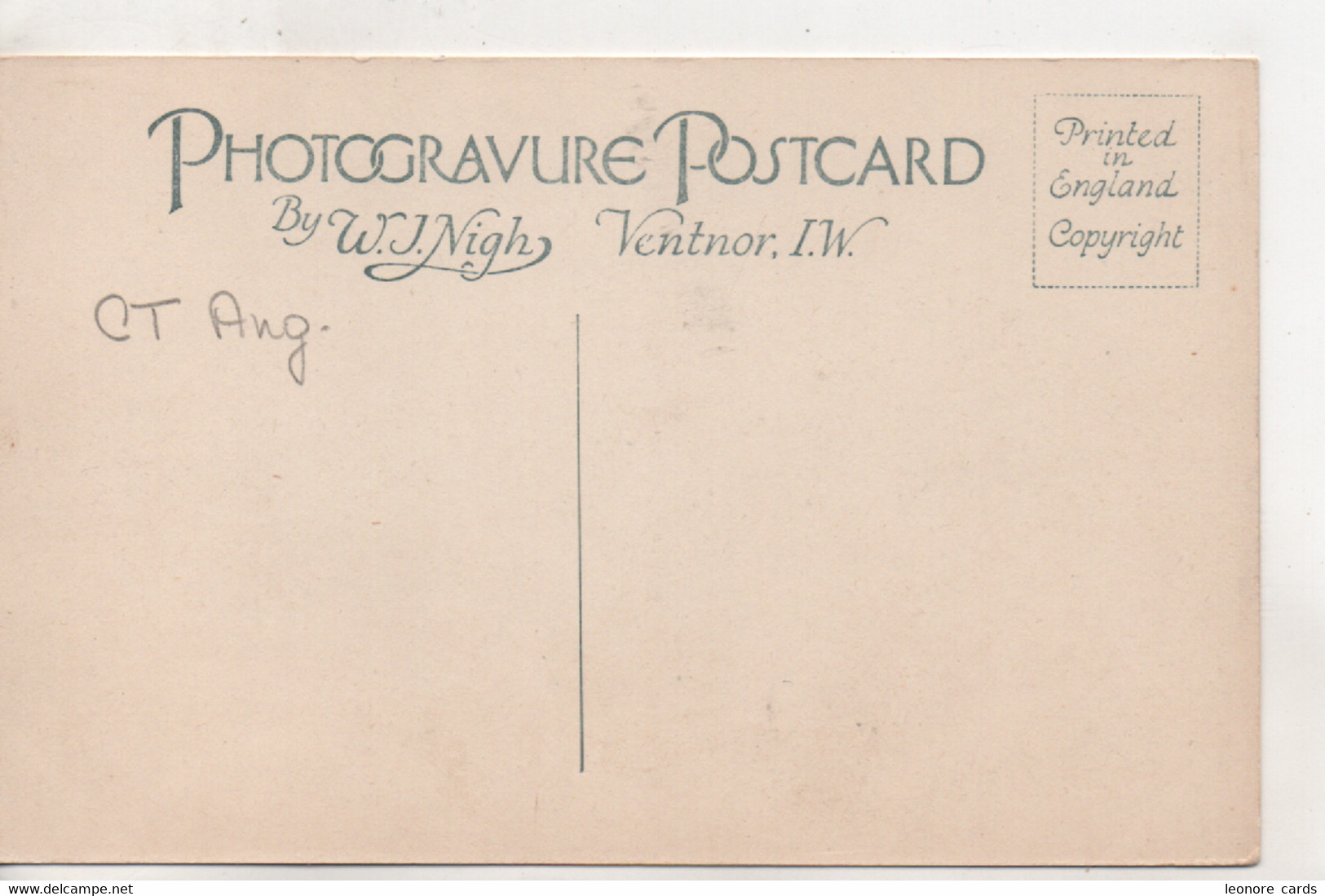 Cpa.Royaume-Uni.Isle Of Whight.Ventnor Cascade - Ventnor