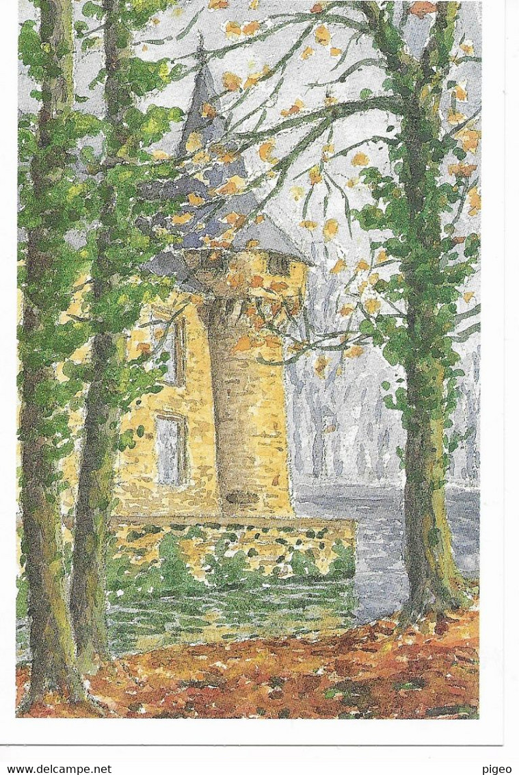 DAMPIERRE -sur-BOUTONNE -  AQUARELLE Du Docteur Jean TEXIER - Rivière - Dampierre-sur-Boutonne