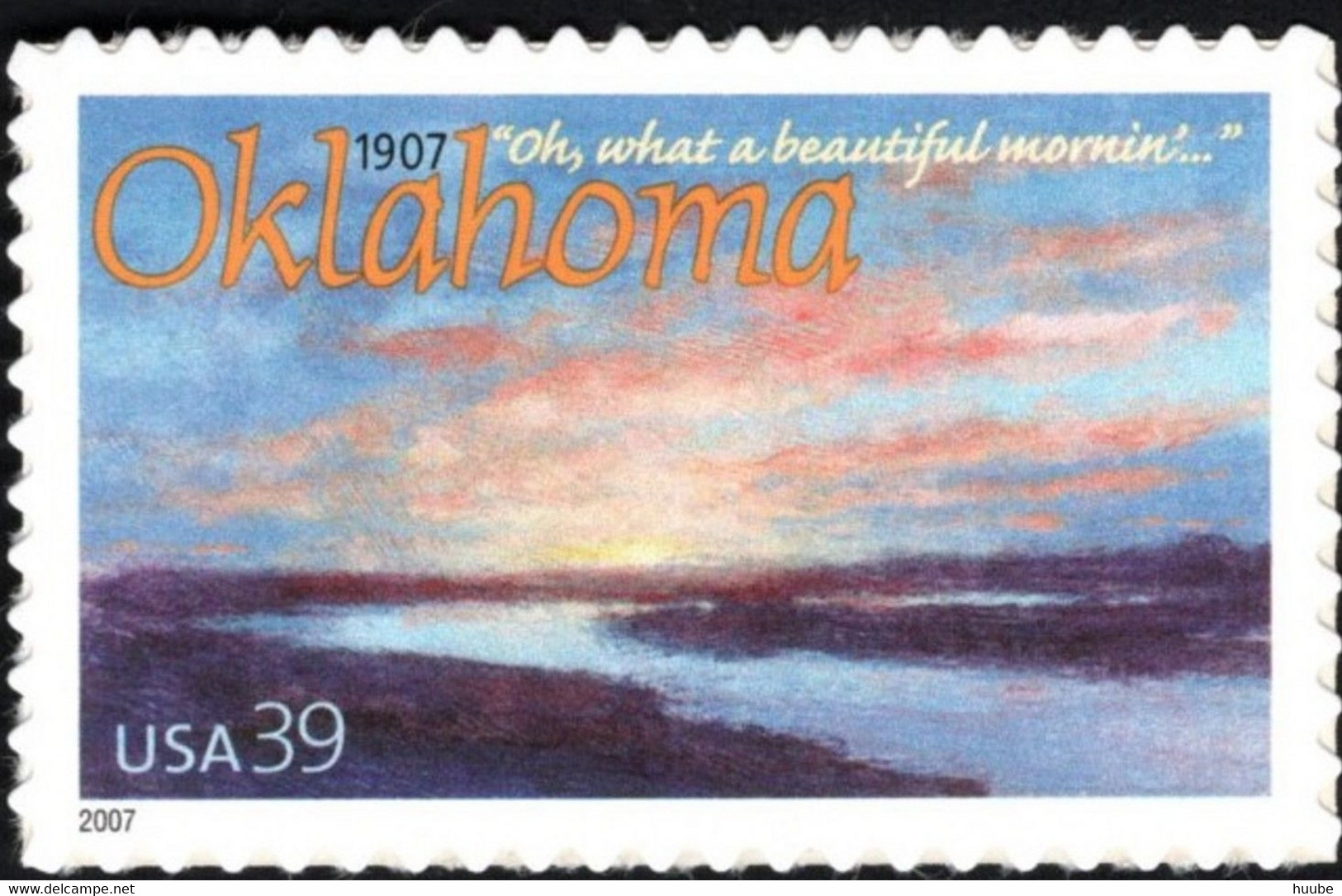 USA, 2007, Mi 4194, Oklahoma Centennial, "Oh, What A Beautiful Mornin'" Song Musical Oklahoma!, 1v, Self-Adhesive, MNH - Musique