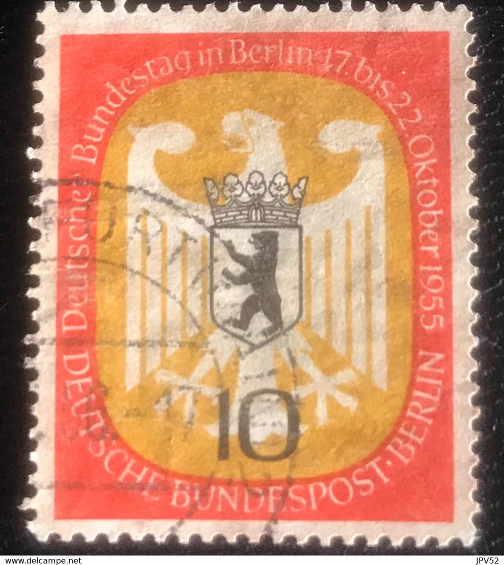 Deutsche Bundespost - Berlin -  A1/32 - (°)used - 1955 - Michel 129 - Zitting Bondsdag In Berlijn - Gebruikt