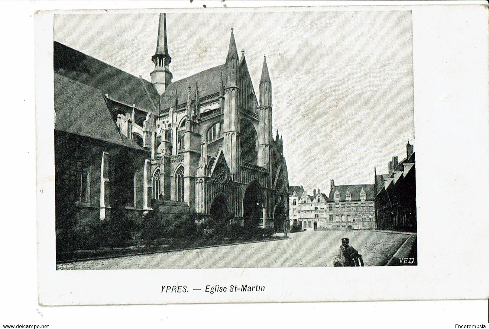 CPA Carte  Postale -Belgique-Ypres Eglise Saint Martin  Début 1900  VM31122 - Ieper