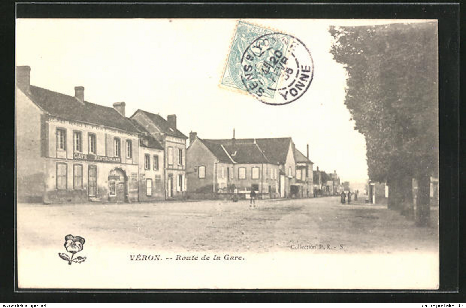 CPA Veron, Route De La Gare - Veron