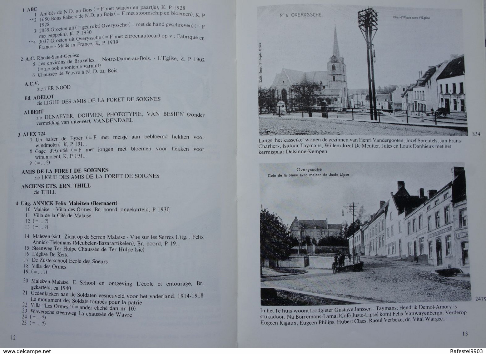 Boek OVERIJSE In Prentkaarten Eizer Jezus Eik Maleizen Terlanen Tombeek 1900-1983 - Belgio