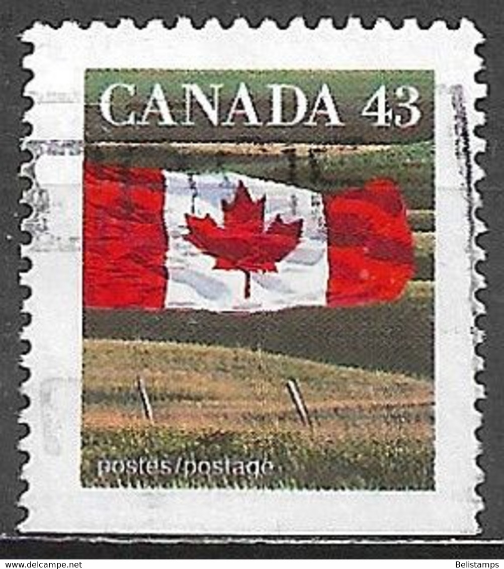 Canada 1994. Scott #1359d Single (U) Flag And Prairie - Postzegels