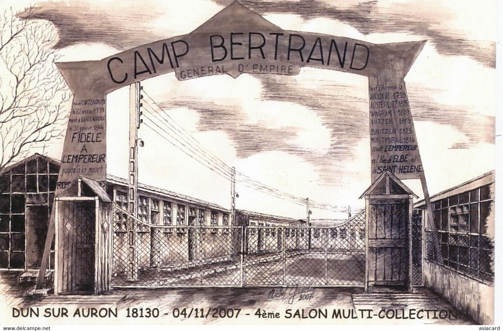 CP Semi Moderne Camp Bertrand Né Chateauroux  Napoleon 1er Elbe Sainte Hélène  Lutzen Bautzen Aboukir - Sant'Elena