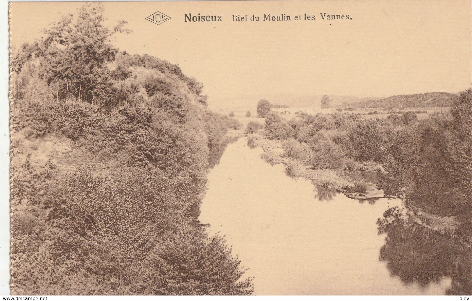 Noiseux - Bief Du Moulin Et Les Vennes - Edit. Taziaux-Charlier, épicerie Delhaiz "Le Lion" Et Tissus/Jos - Carte Carnet - Somme-Leuze