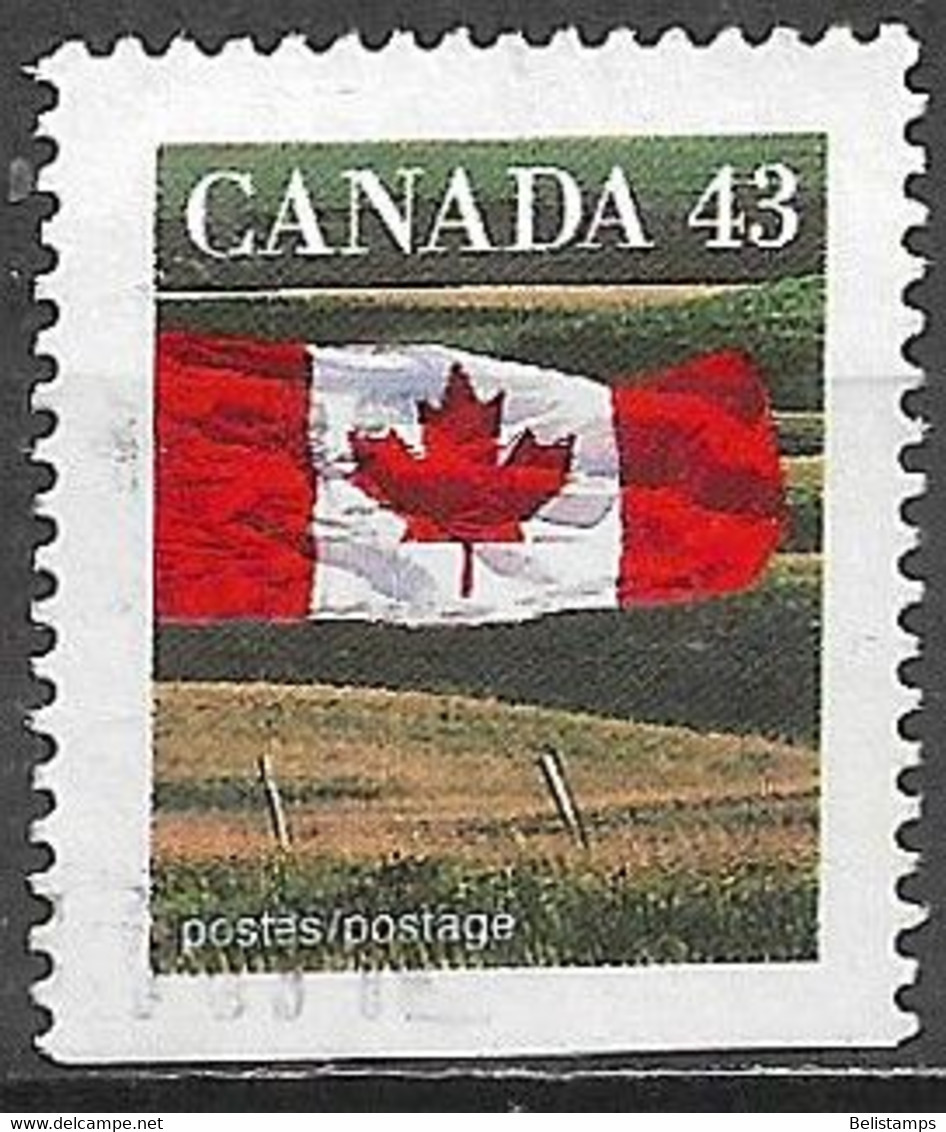Canada 1994. Scott #1359d Single (U) Flag And Prairie - Sellos (solo)